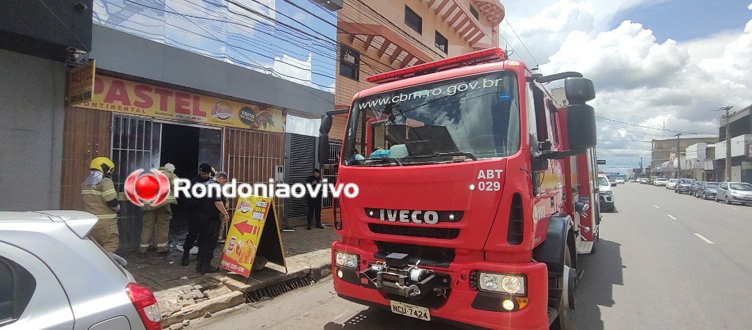 VÍDEO: Incêndio atinge pastelaria na Avenida 7 de Setembro em Porto Velho 