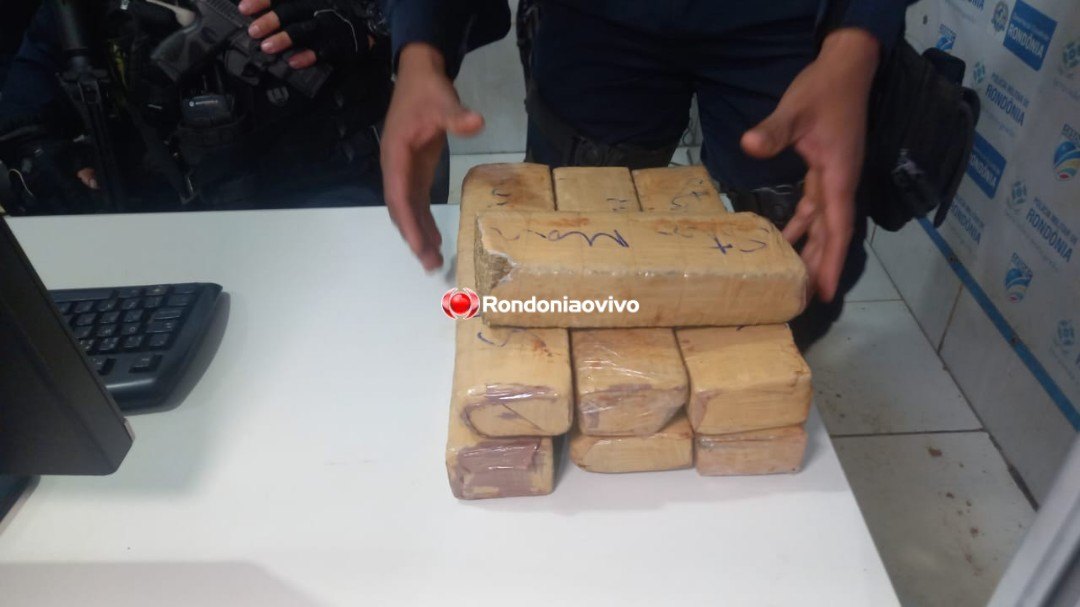 FORÇA TÁTICA: Traficante é flagrado com aproximadamente cinco quilos de maconha