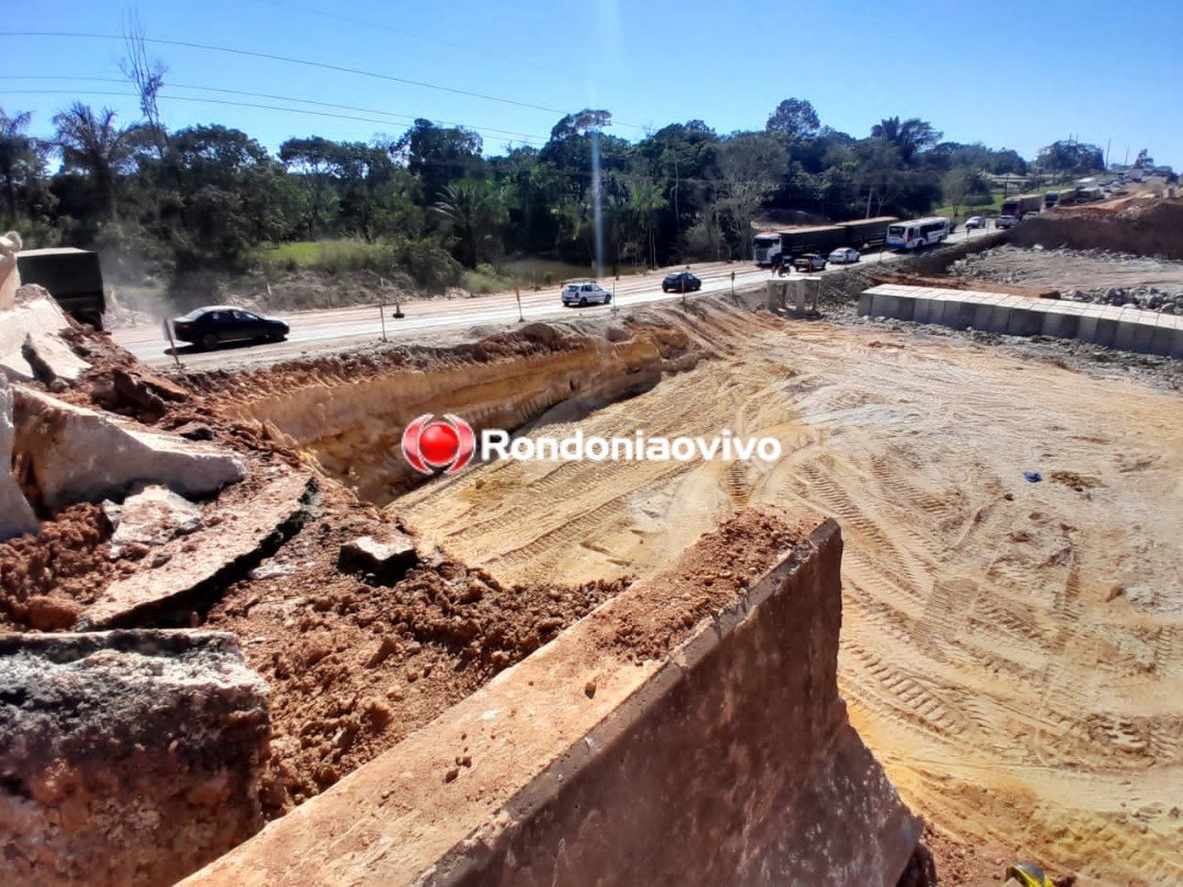 TRÁGICO: Motociclista morre ao cair em buraco de obra na BR-364
