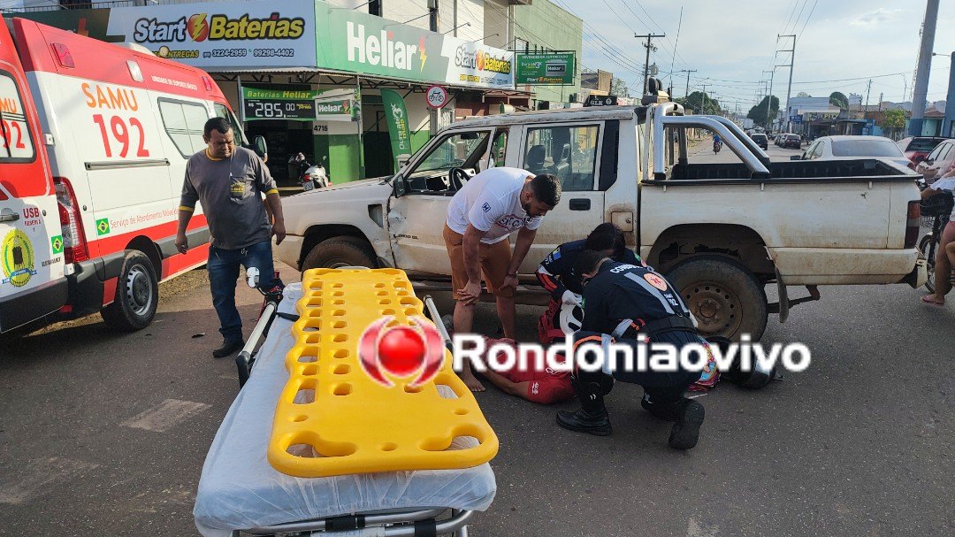 VÍDEO: Motorista de caminhonete invade preferencial e causa grave acidente
