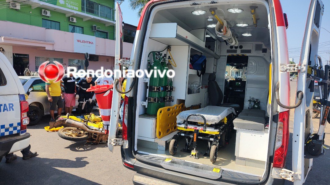 VÍDEO: Mototaxista sofre grave acidente após motorista avançar cruzamento