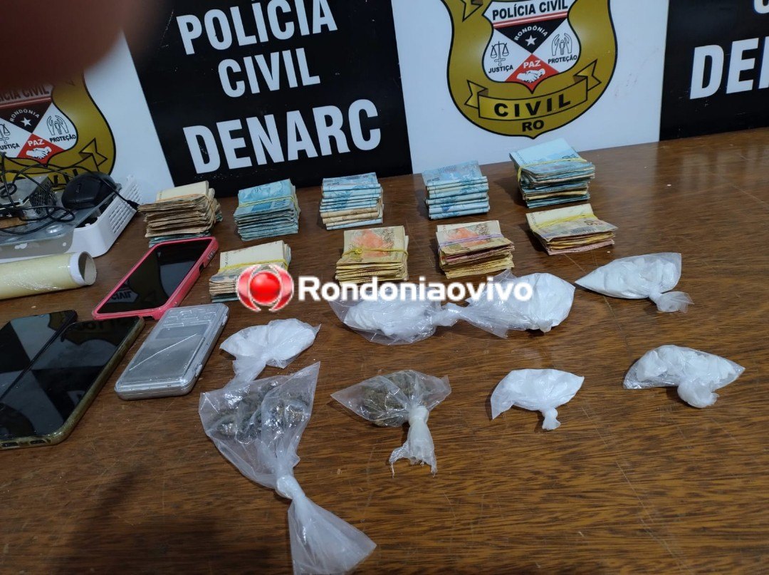 QUARTA VEZ: Denarc prende traficante reincidente com cocaína, munições e R$ 55 mil 