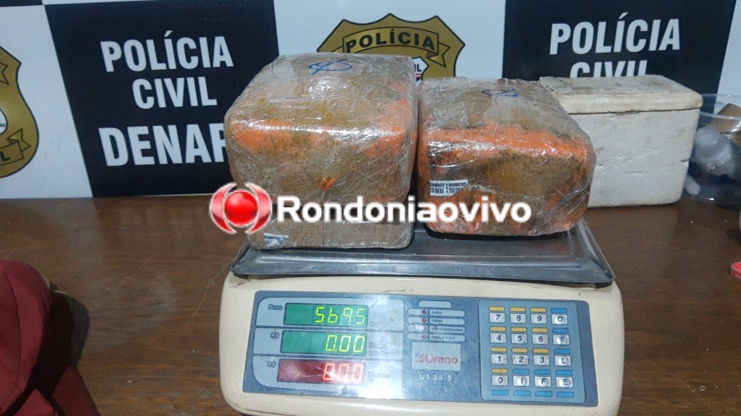 NO RIO MADEIRA: Trio vai buscar seis quilos de skunk em embarcação e acaba preso pelo Denarc 