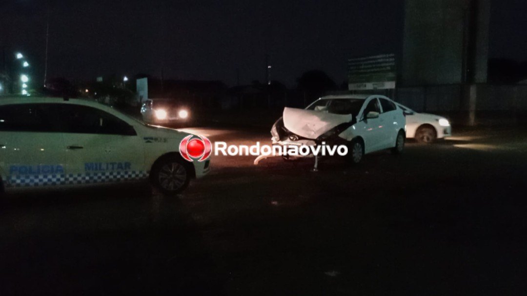 FICOU FERIDO: Motorista de aplicativo avança preferencial e provoca forte colisão 