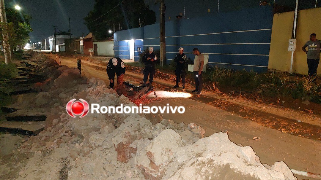 TRÁGICO: Motociclista morre após passar direto em trecho de obras na Mamoré