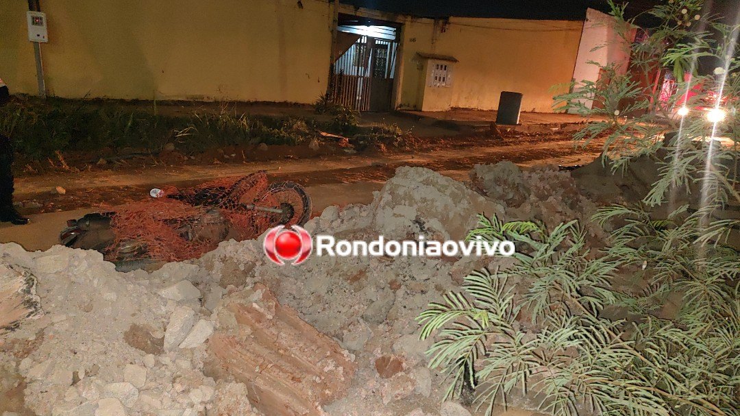 TRÁGICO: Motociclista morre após passar direto em trecho de obras na Mamoré