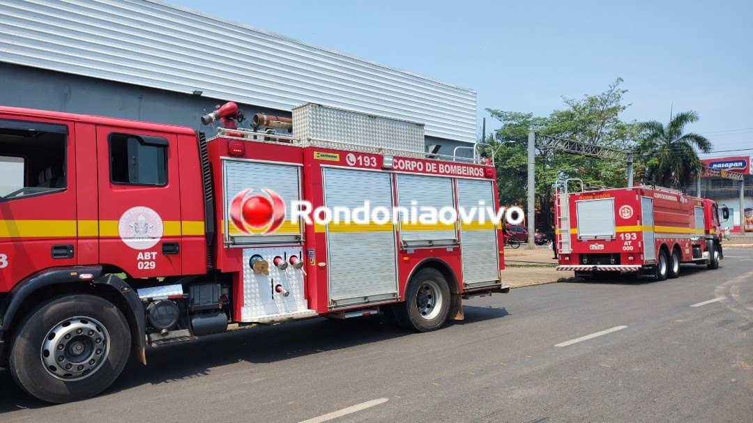 URGENTE: Princípio de incêndio em supermercado gera pânico