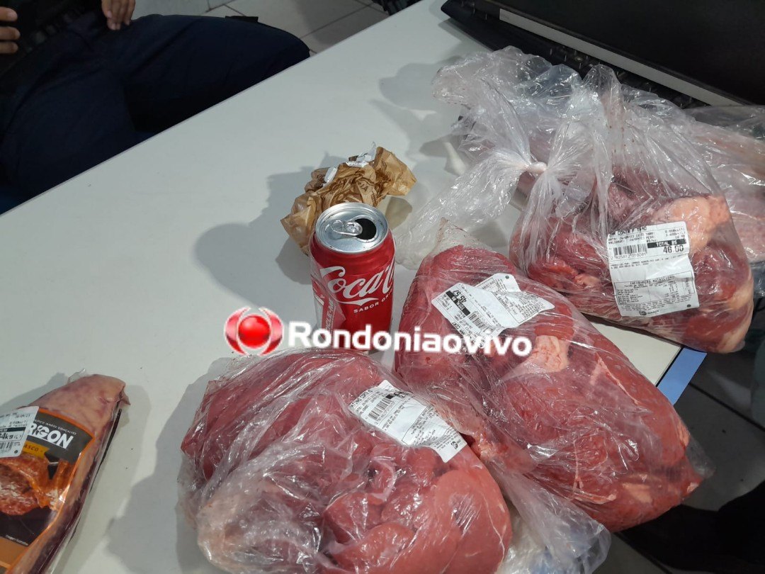 NÃO DOMINGOU: Homem é preso furtando carne e peixe no Irmãos Gonçalves 