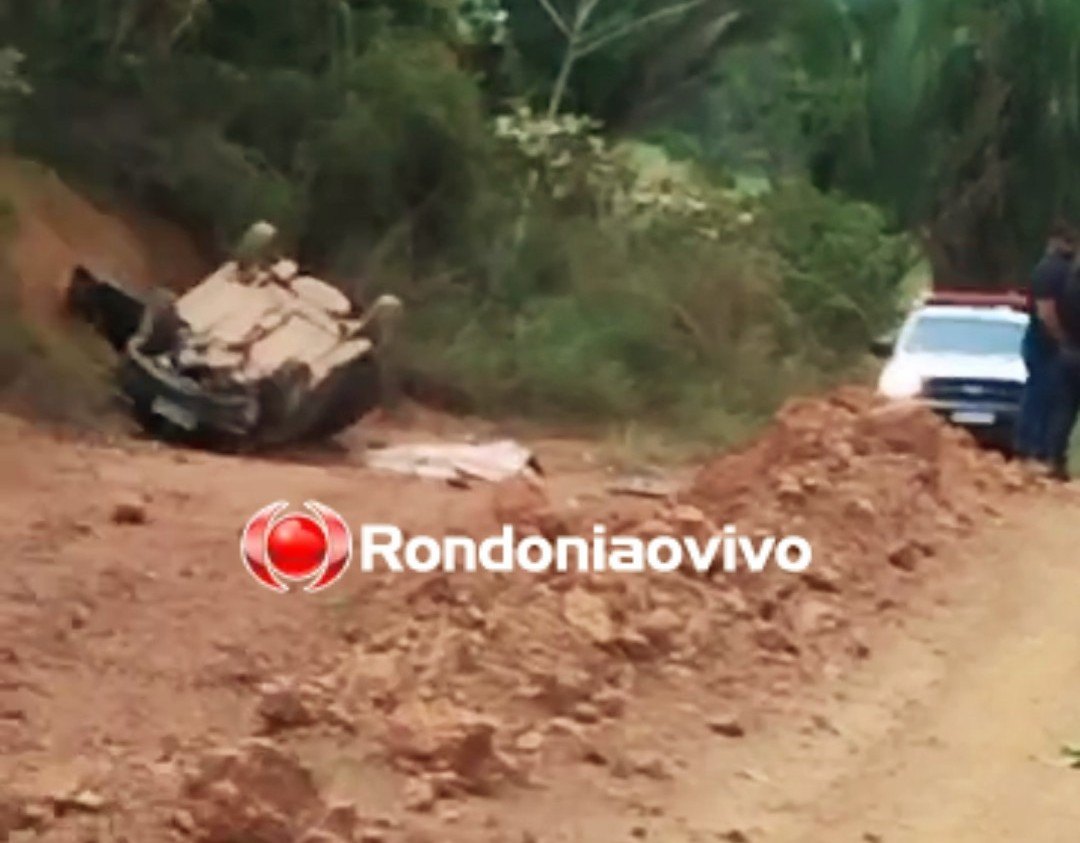 TRÁGICO: Vigilante morre após capotamento de Gol e dois ficam feridos 