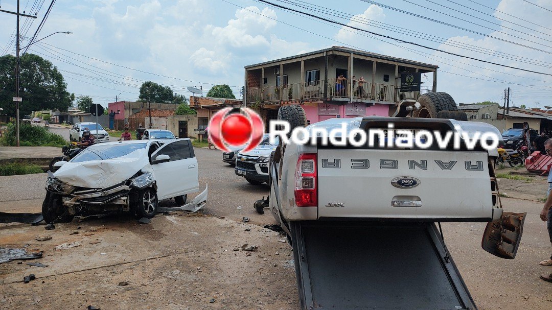 VÍDEO: Ranger capota após grave acidente na zona Sul