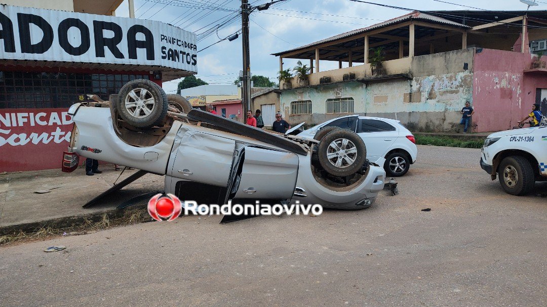 VÍDEO: Ranger capota após grave acidente na zona Sul