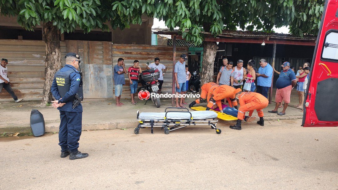 PAROU NA CALÇADA: Motocicleta é arrastada por ônibus em grave acidente na capital
