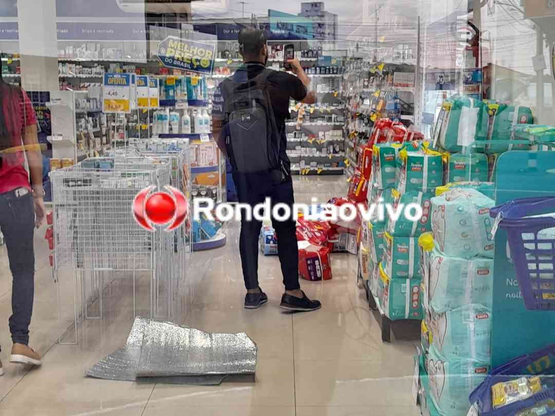 FURTO: Farmácia é alvo da criminalidade durante a madrugada na 7 de Setembro 