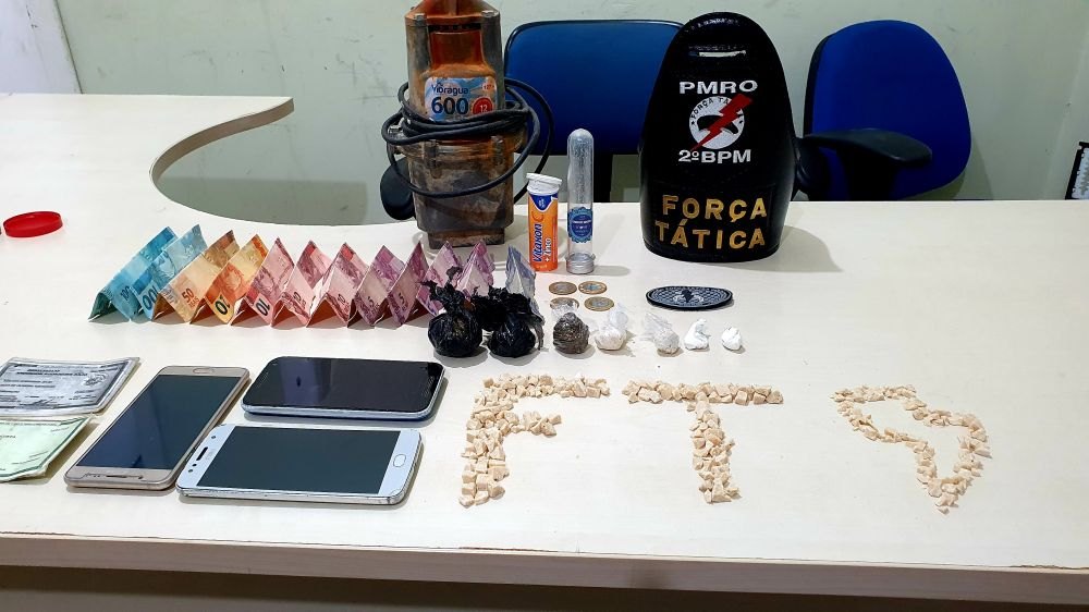 BOCA DE FUMO: PM prende casal que comercializava drogas em RO