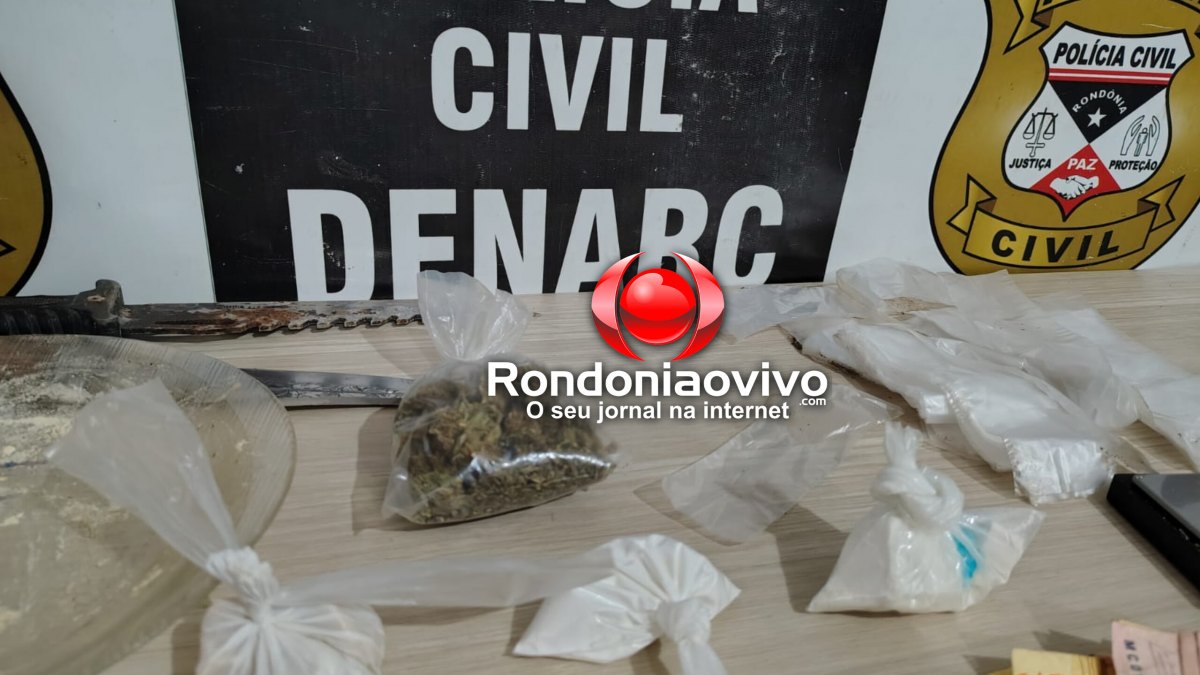 OPERAÇÃO: Denarc fecha boca de fumo e prende acusado de tráfico em Porto Velho
