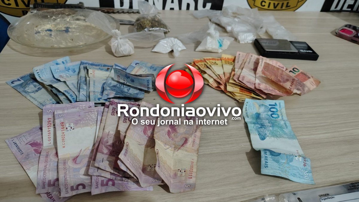 OPERAÇÃO: Denarc fecha boca de fumo e prende acusado de tráfico em Porto Velho