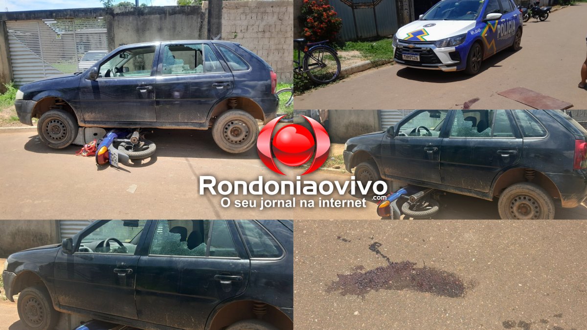 ATUALIZADA: Marido é baleado após atropelar assaltante que roubava mulher