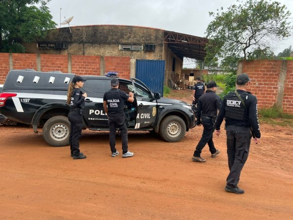 AÇÃO CONJUNTA: PC do MT realiza operação em depósitos ilegais de madeiras em Rondônia