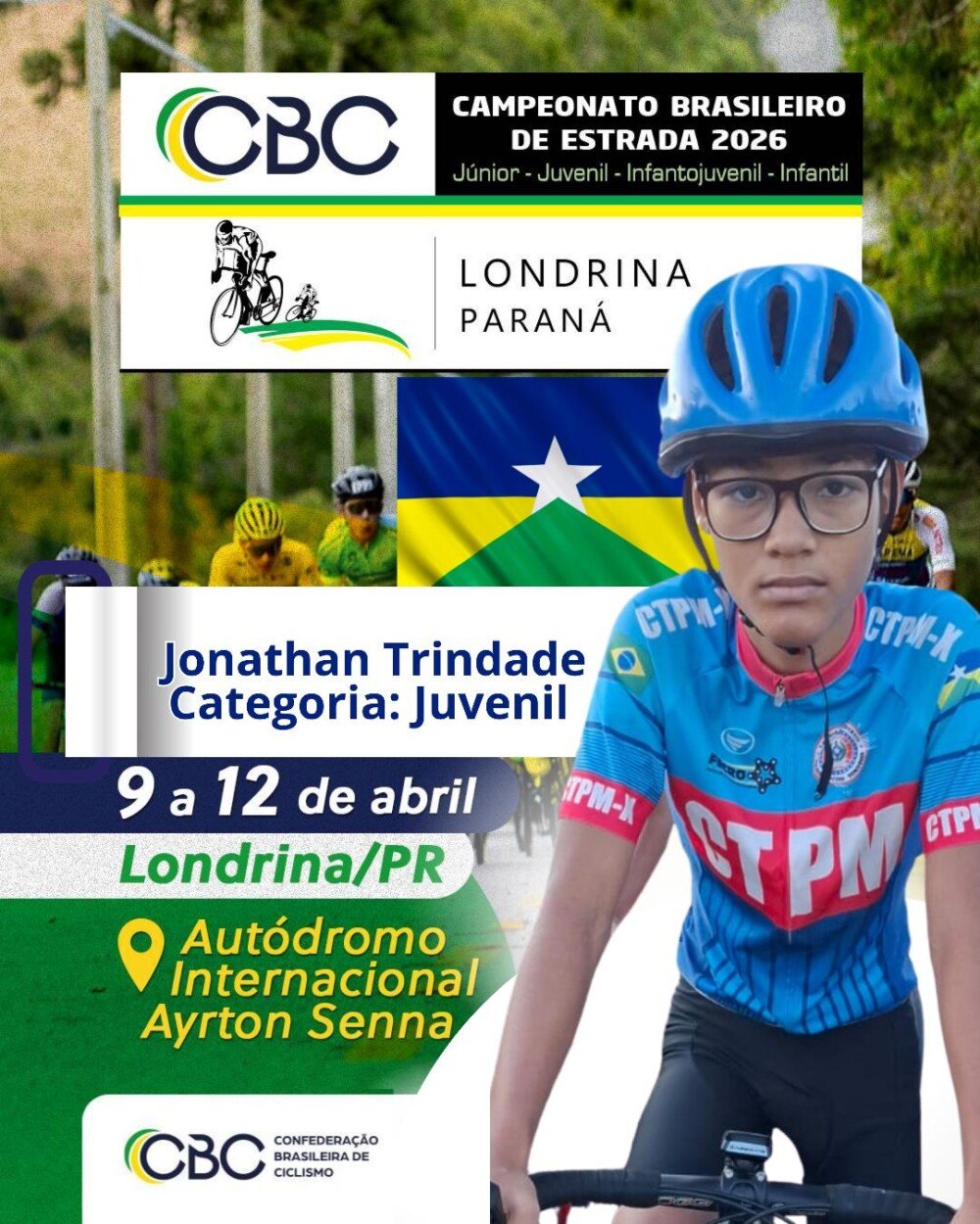 REPRESENTANDO: Guajará-Mirim entra na disputa no ciclismo nacional com três atletas no time RO