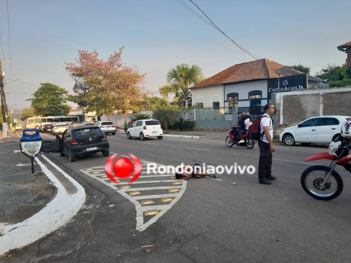 URGENTE: Motorista foge após atropelar gravemente pedestre na Carlos Gomes 