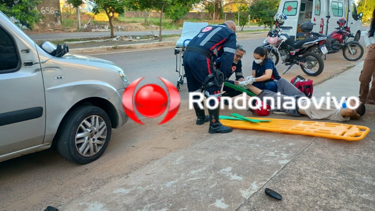 VÍDEO: Colombiano sofre grave fratura exposta após acidente no Embratel