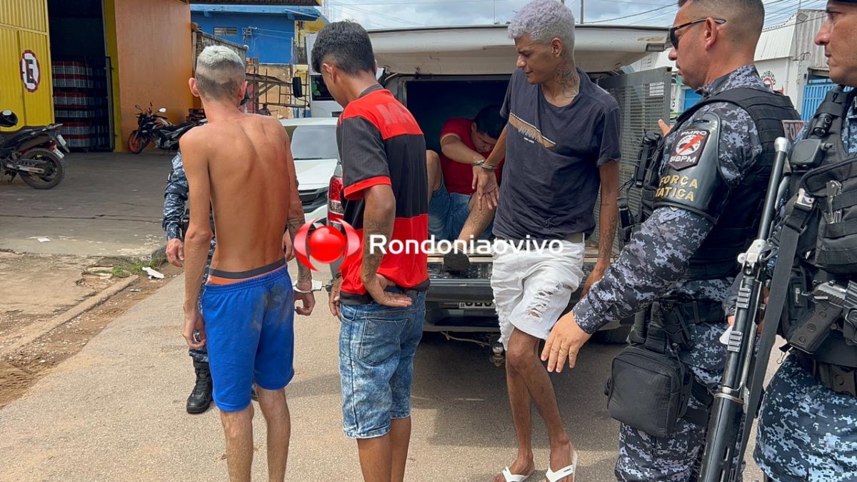 VÍDEO: Equipe do sargento Machado fecha boca de fumo em distribuidora e prende quatro