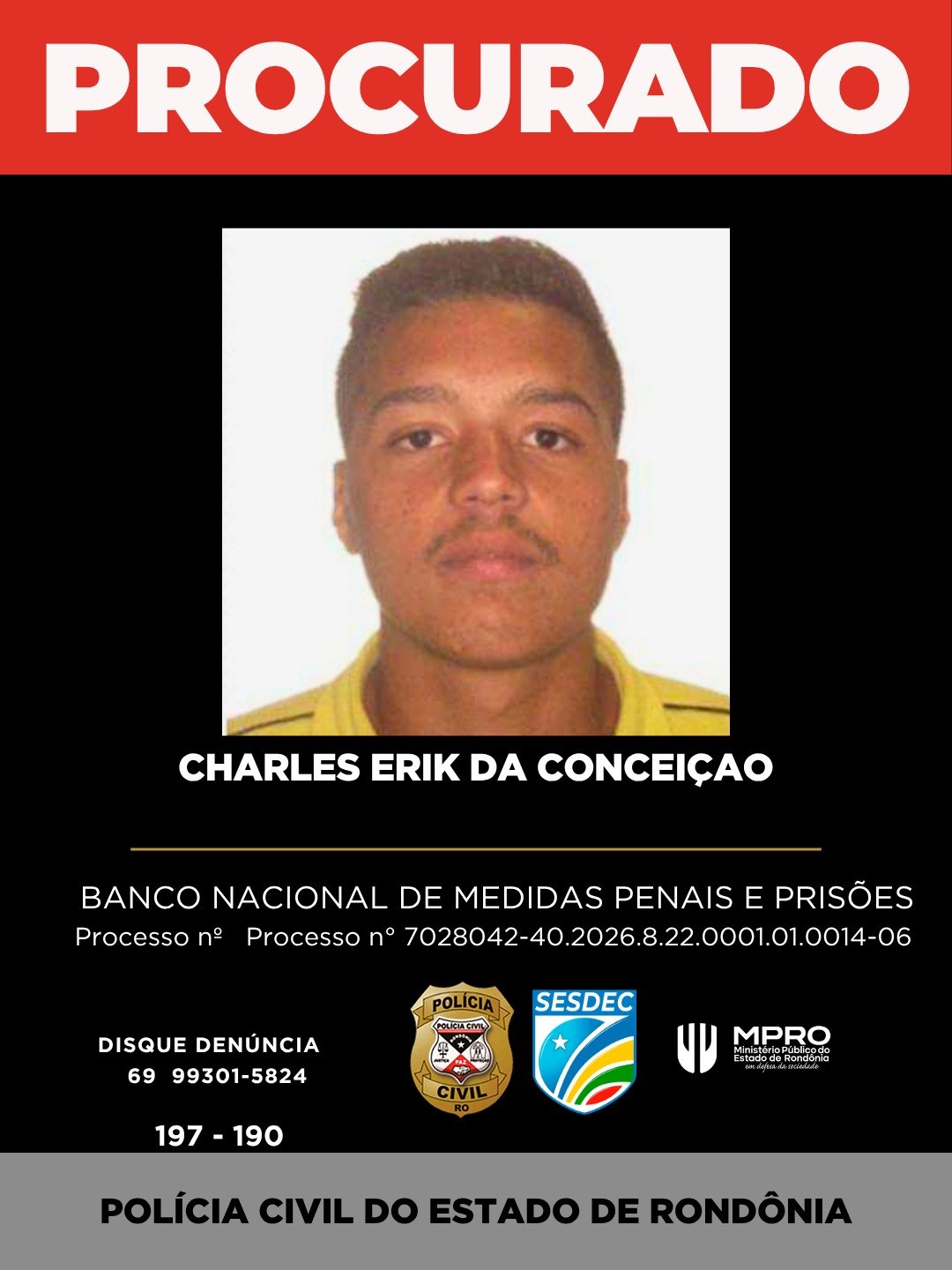 ORGANIZAÇÃO CRIMINOSA: Polícia divulga imagens de foragidos da Operação Audácia