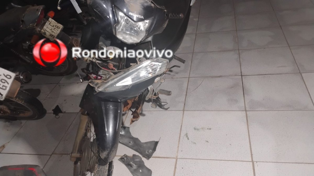 SE DEU MAL: Adolescente em moto roubada foge da PM por várias ruas e sofre acidente 