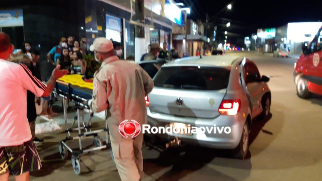AVANÇOU: Passageira fica lesionada em acidente envolvendo carro de luxo na capital