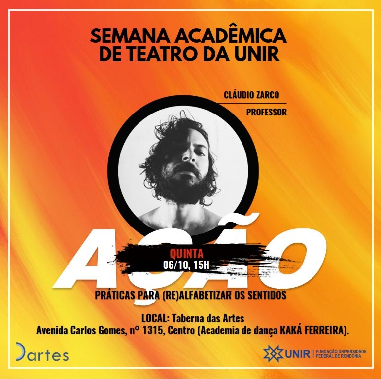 DARTES: Departamento de Artes da Unir promove Semana Acadêmica de Teatro
