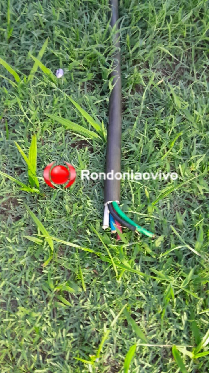 TROPEÇOU: Acusado de furtar cabos elétricos da carreta do SUS é preso e bate a cabeça 