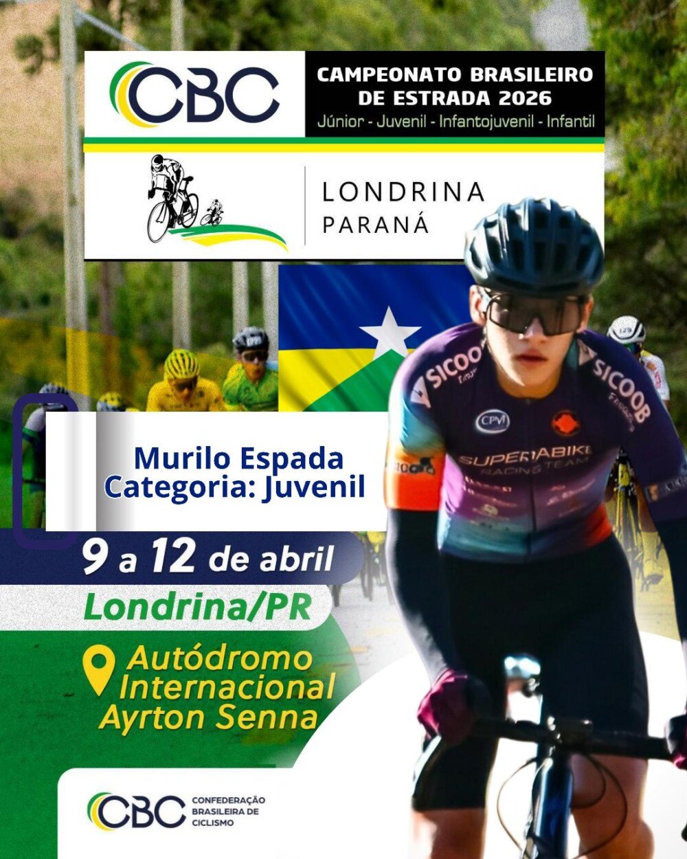 REPRESENTANDO: Guajará-Mirim entra na disputa no ciclismo nacional com três atletas no time RO