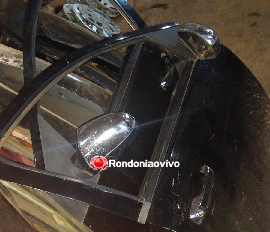 FLAGRANTE: Mecânico é preso em oficina desmanchando automóvel roubado