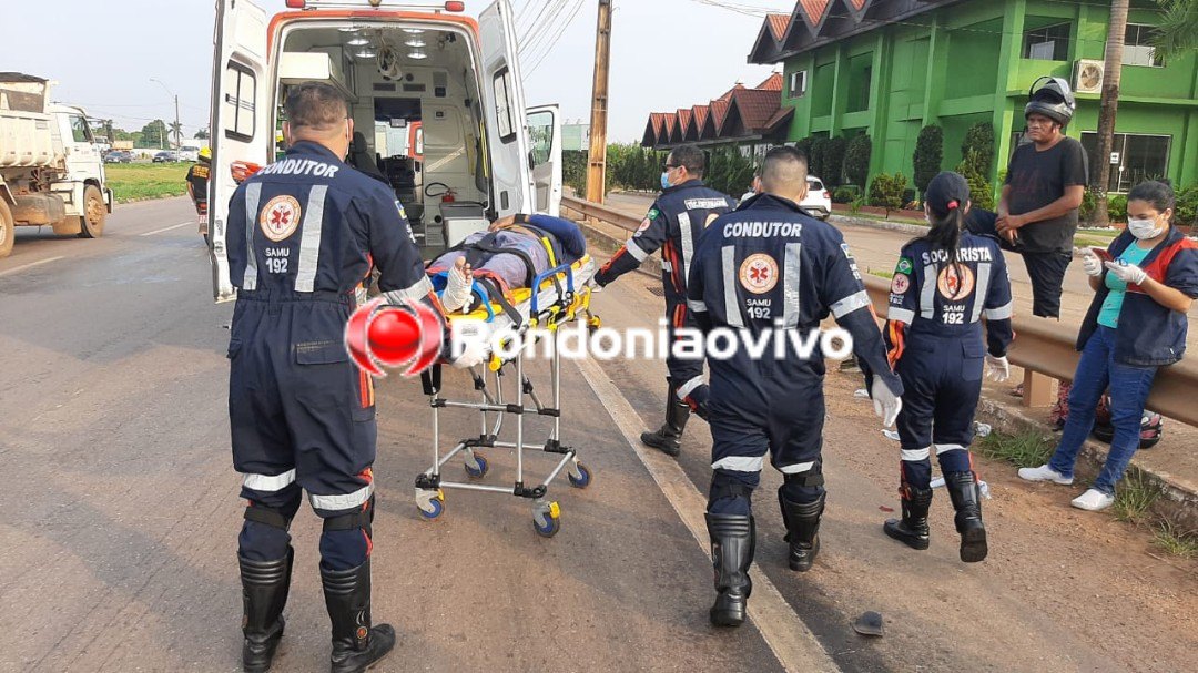 GRAVE: Funcionário de hospital sofre acidente de moto na BR-364 ao sair do plantão