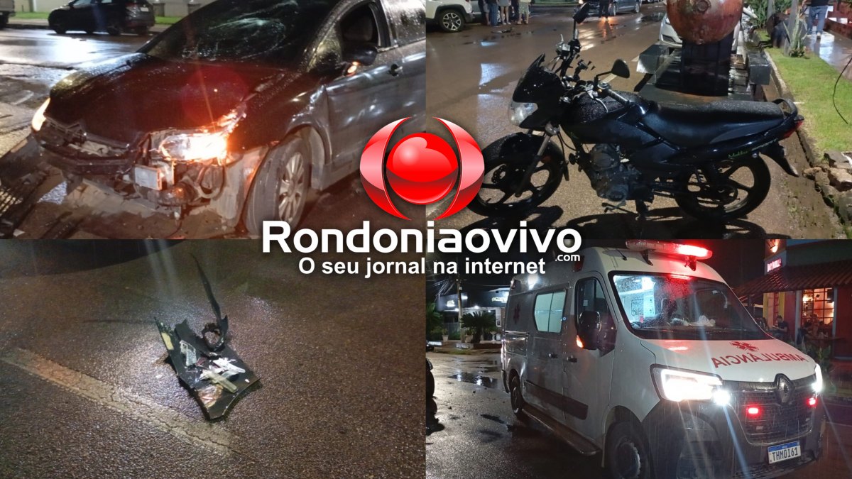 AVANÇOU: Vídeo mostra acidente que deixou motociclista ferido