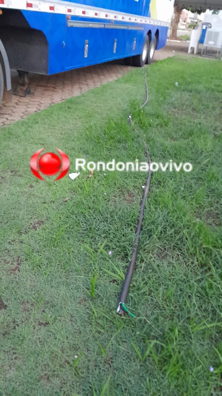 TROPEÇOU: Acusado de furtar cabos elétricos da carreta do SUS é preso e bate a cabeça 