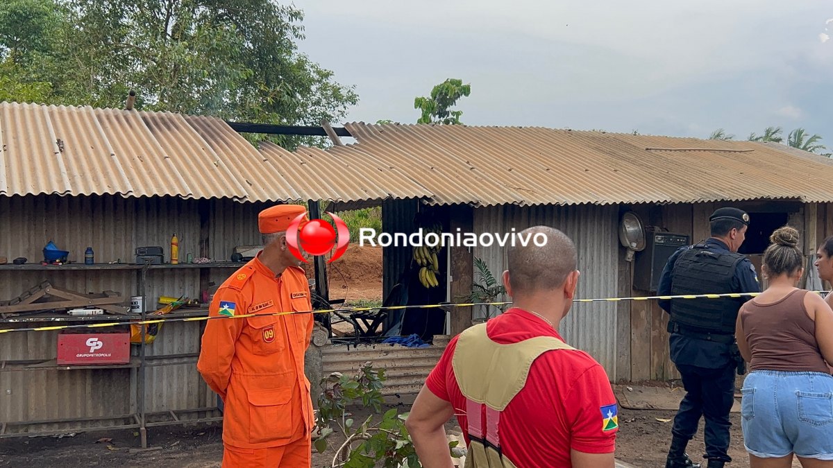 APÓS RAIO: Moradores tentam apagar fogo sem saber que pai e filha já estavam mortos 