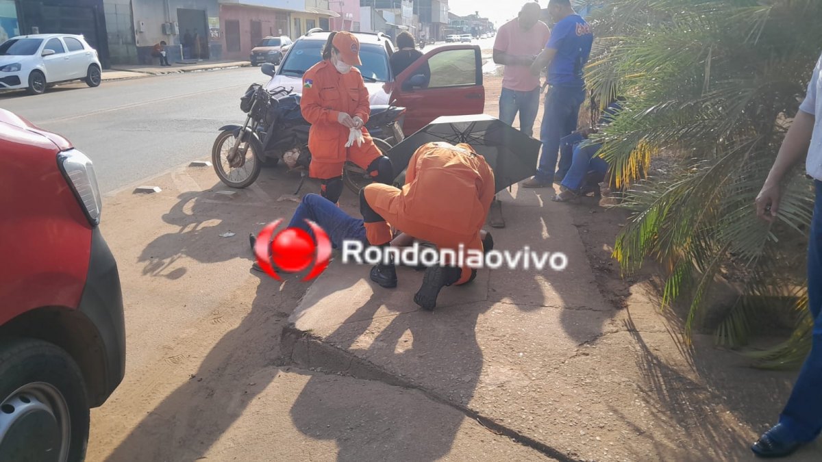 NA CALAMA: Vídeo registra grave acidente que deixou ocupantes de moto feridos 