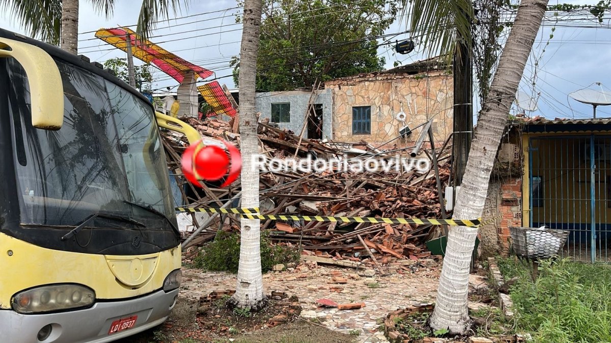 DESMORONOU: Residência desaba em Porto Velho e Bombeiros são acionados 