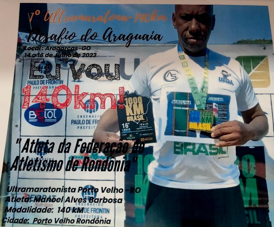 APOIO: Ultramaratonista Manoel Alves busca patrocínio para competir