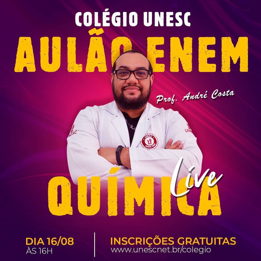 Colégio Unesc promove aulões gratuitos para o Enem 2020