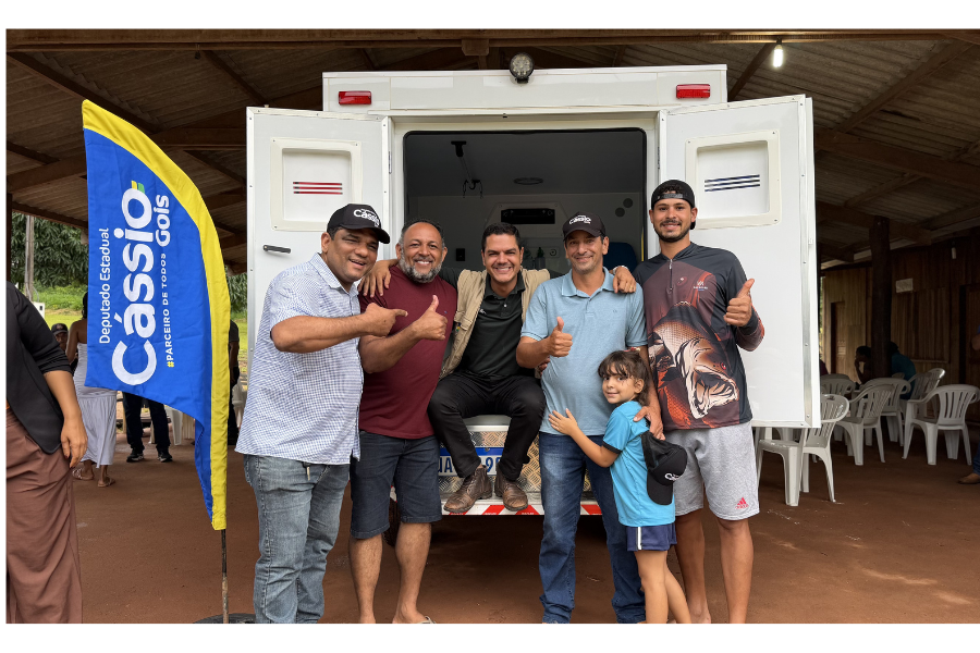AMBULÂNCIA NOVA: Cássio Gois garante socorro rápido no distrito 14 de Abril em Espigão