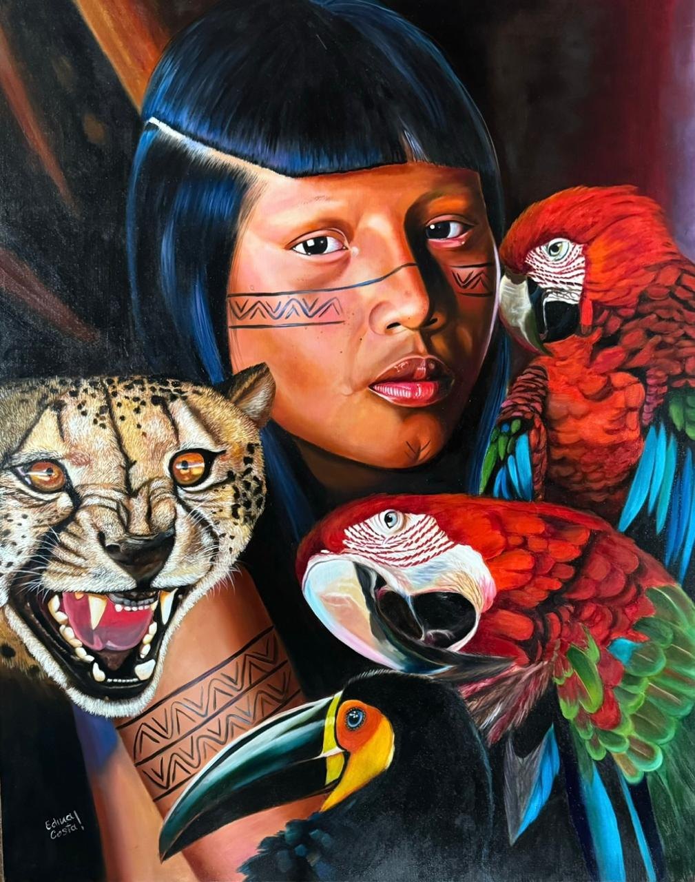 EDINA COSTA: Artista plástica rondoniense expõe no Senado e no TRF, em Brasília