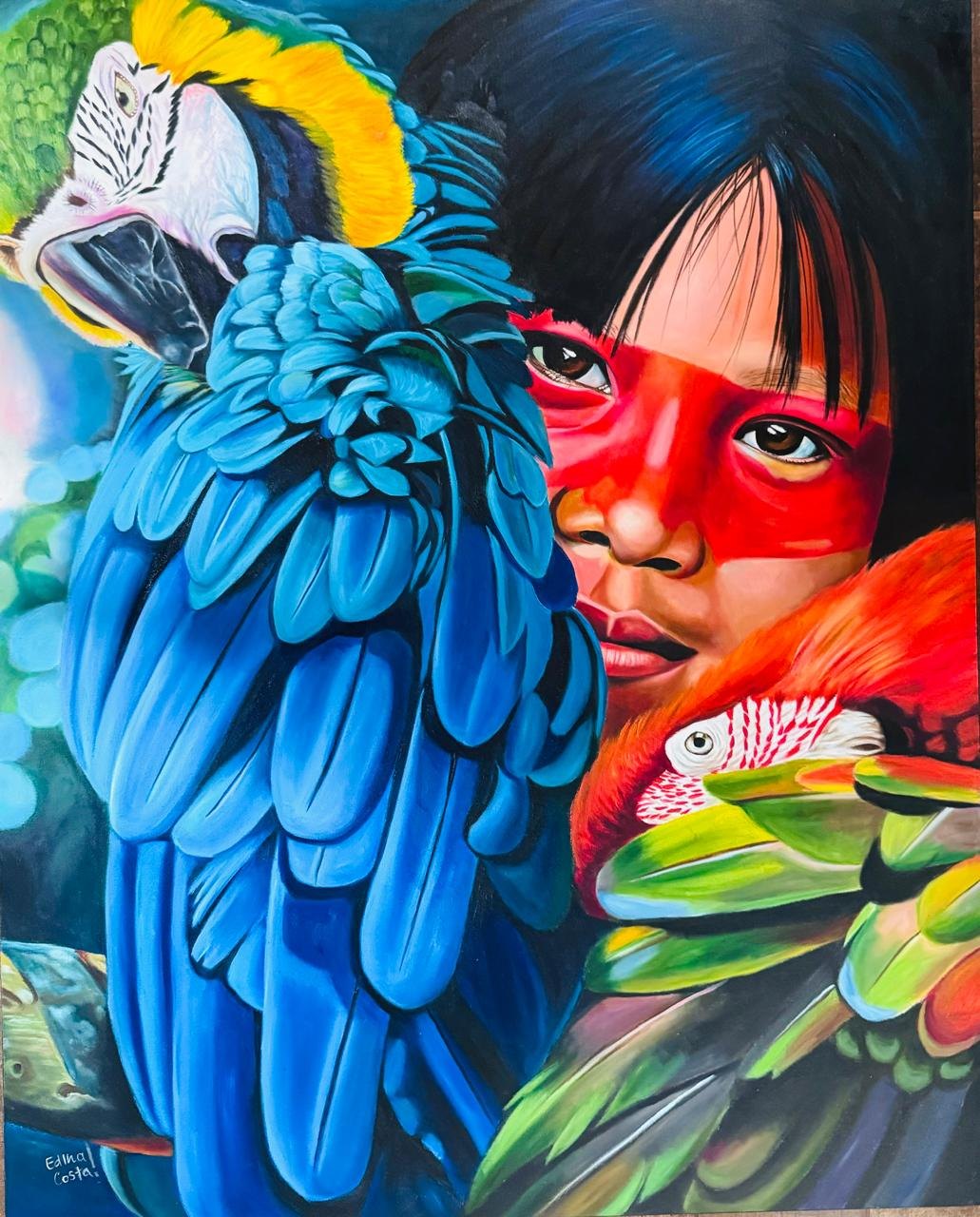 EDINA COSTA: Artista plástica rondoniense expõe no Senado e no TRF, em Brasília