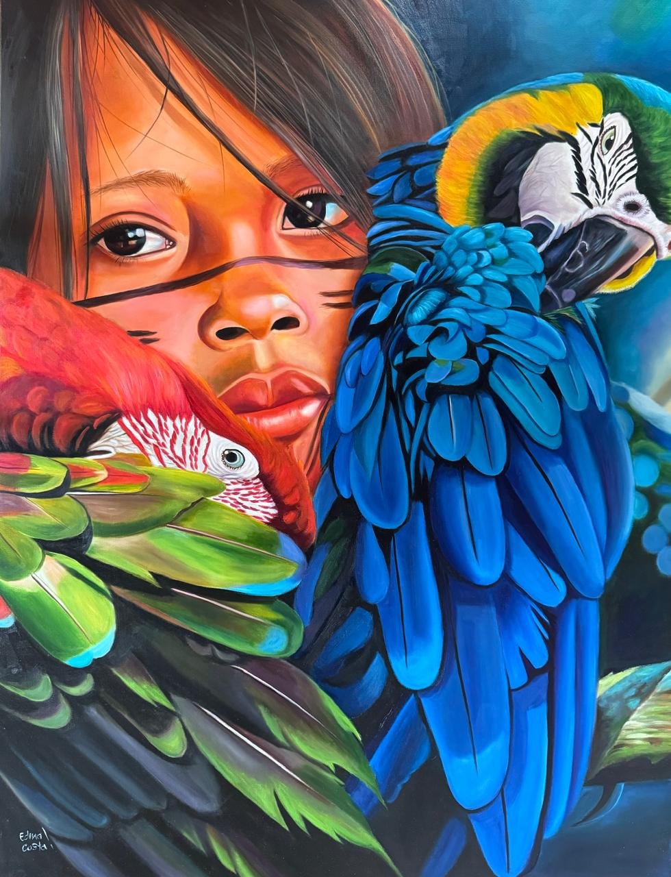 EDINA COSTA: Artista plástica rondoniense expõe no Senado e no TRF, em Brasília