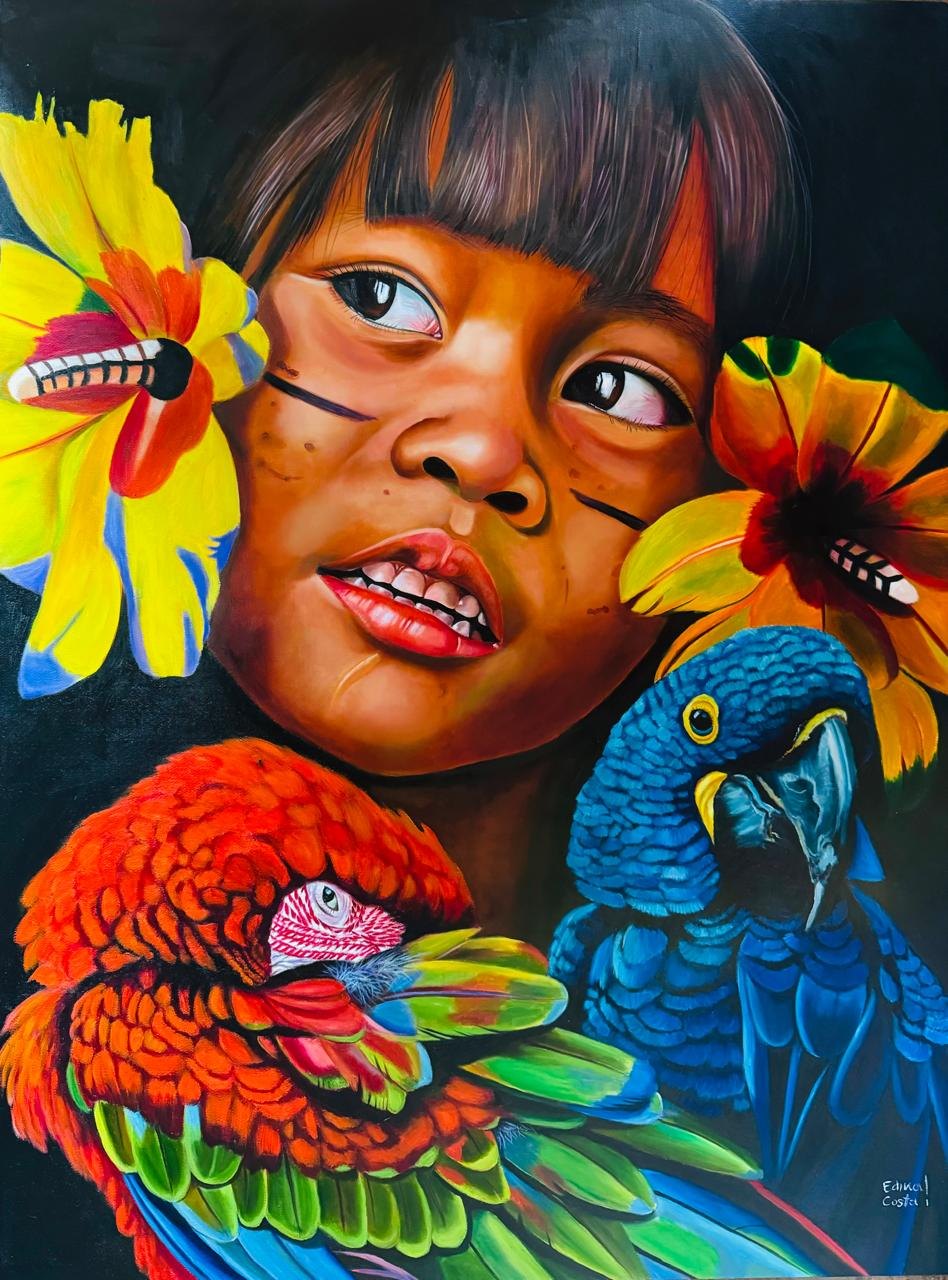 EDINA COSTA: Artista plástica rondoniense expõe no Senado e no TRF, em Brasília