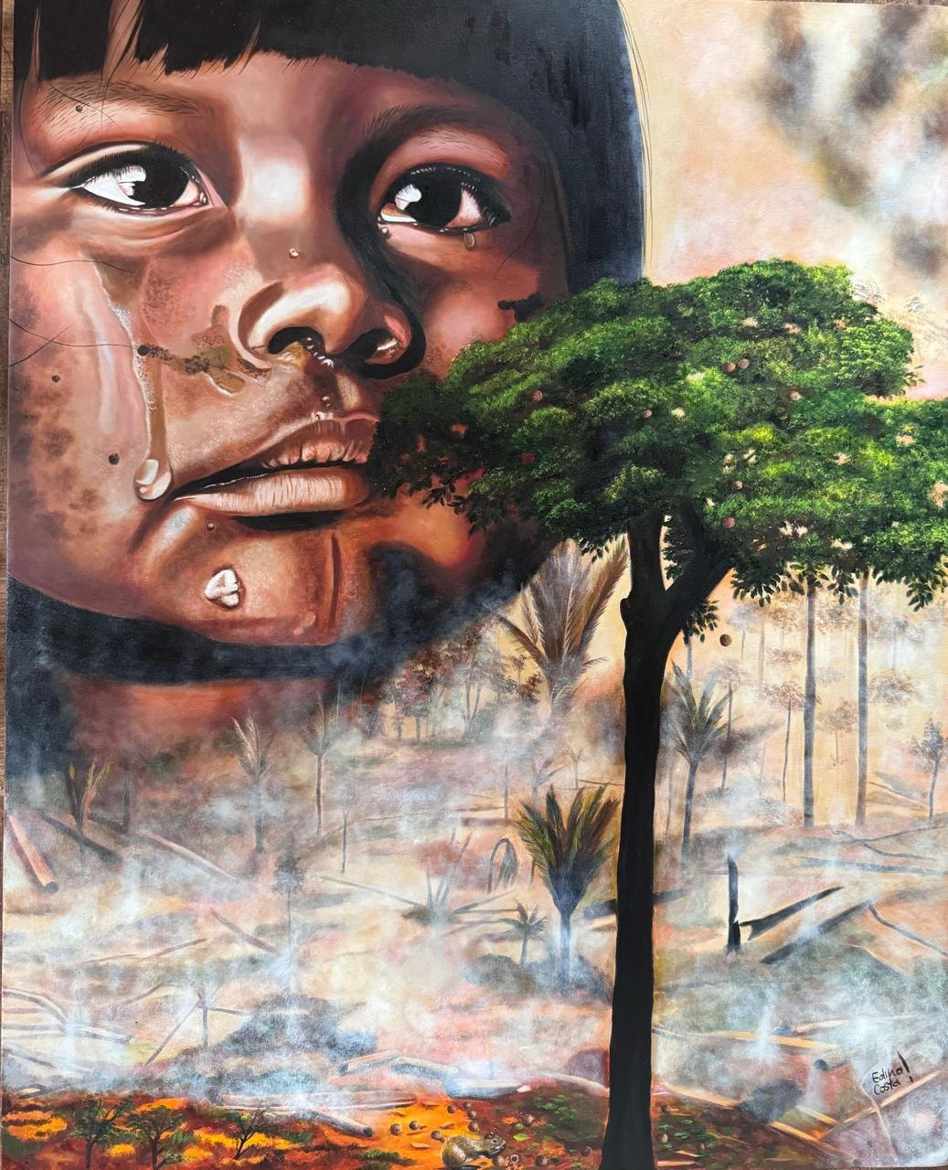 EDINA COSTA: Artista plástica rondoniense expõe no Senado e no TRF, em Brasília