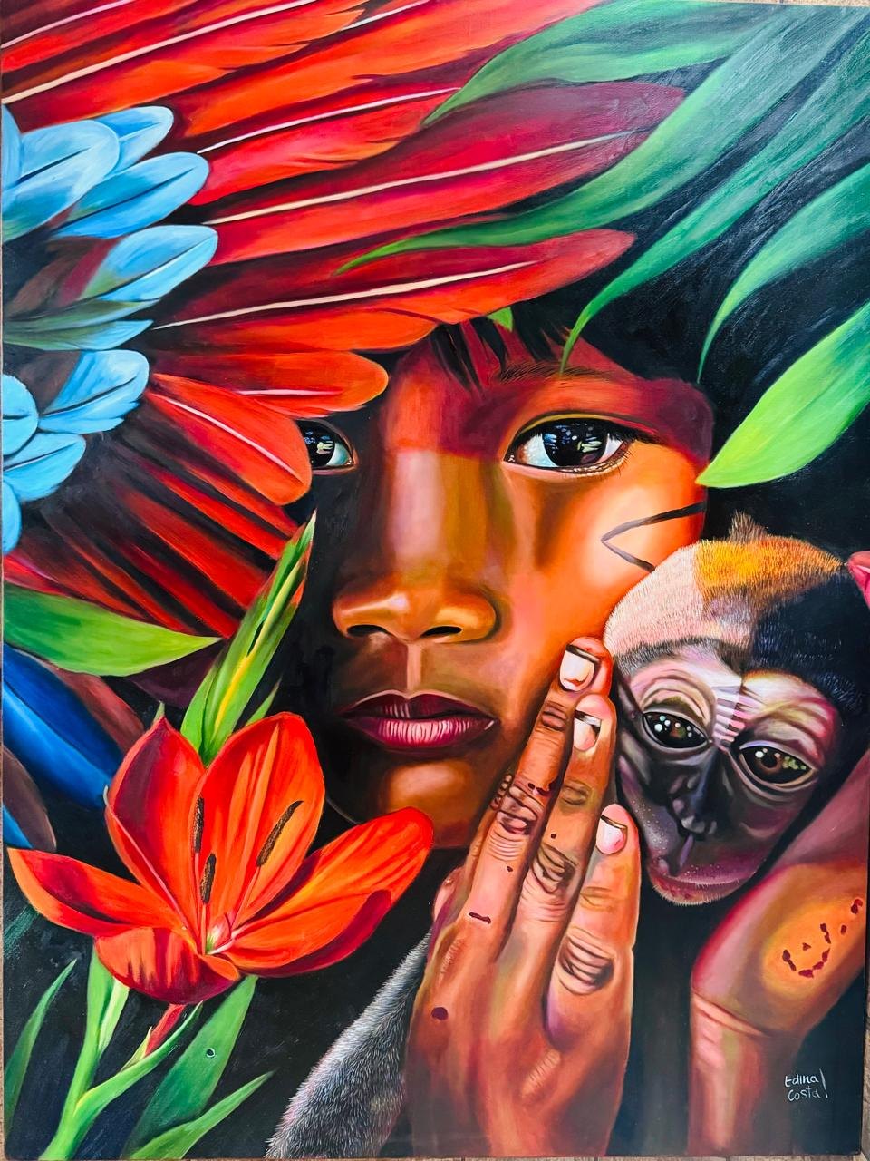 EDINA COSTA: Artista plástica rondoniense expõe no Senado e no TRF, em Brasília