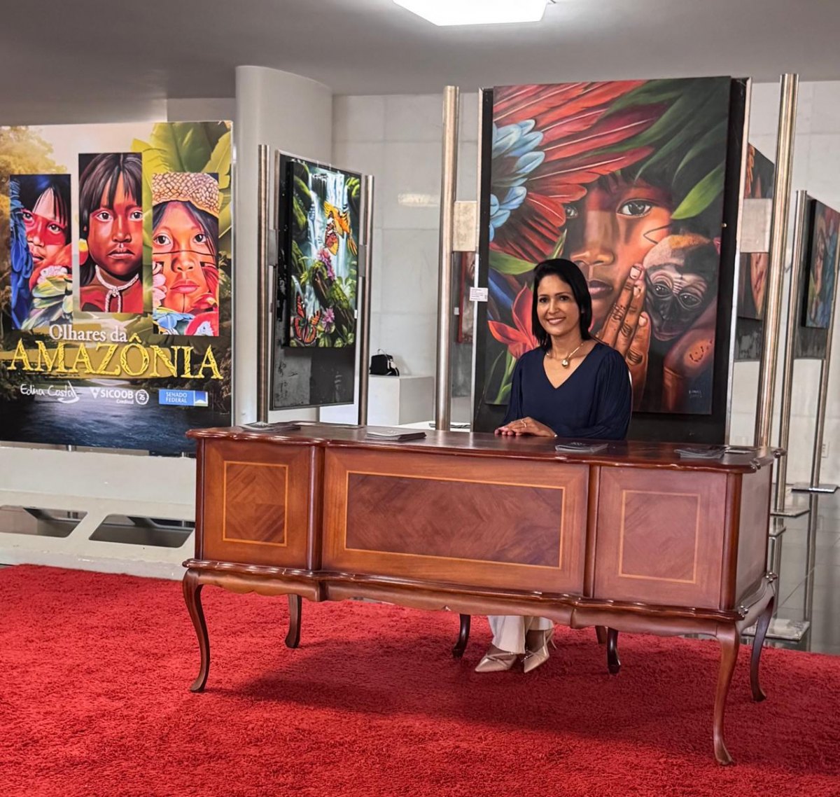 EDINA COSTA: Artista plástica rondoniense expõe no Senado e no TRF, em Brasília