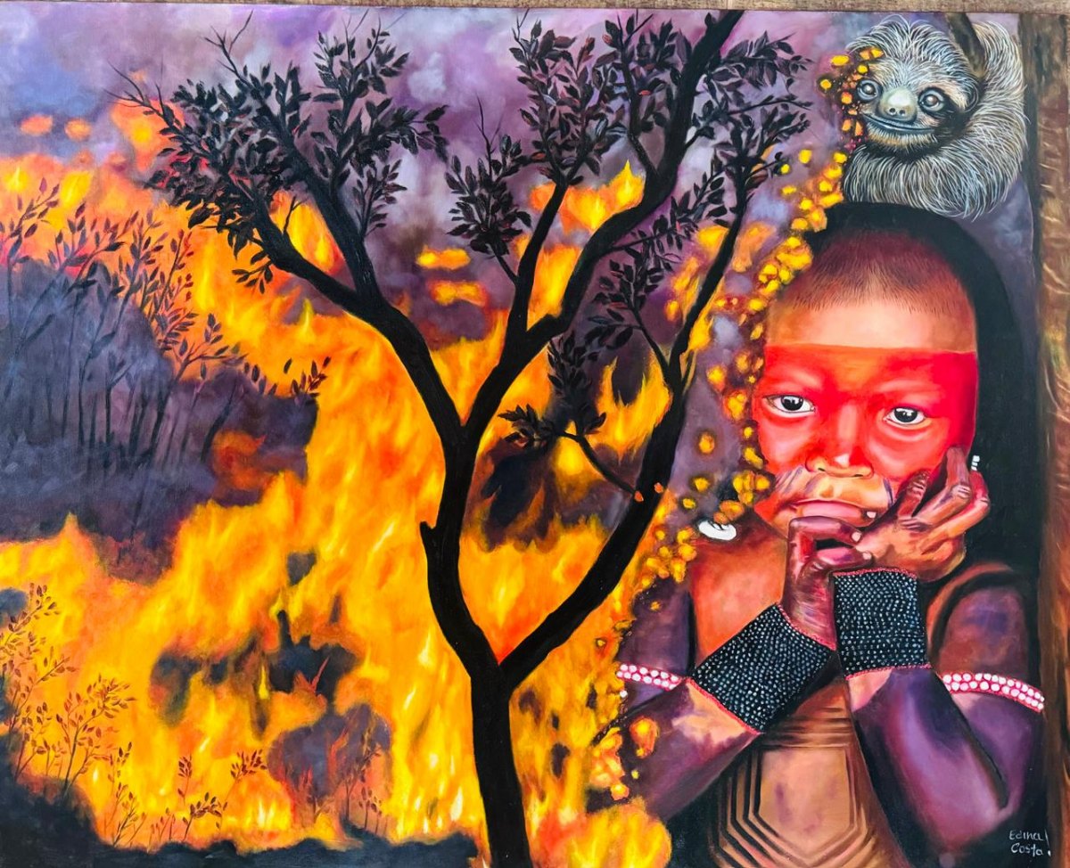 EDINA COSTA: Artista plástica rondoniense expõe no Senado e no TRF, em Brasília